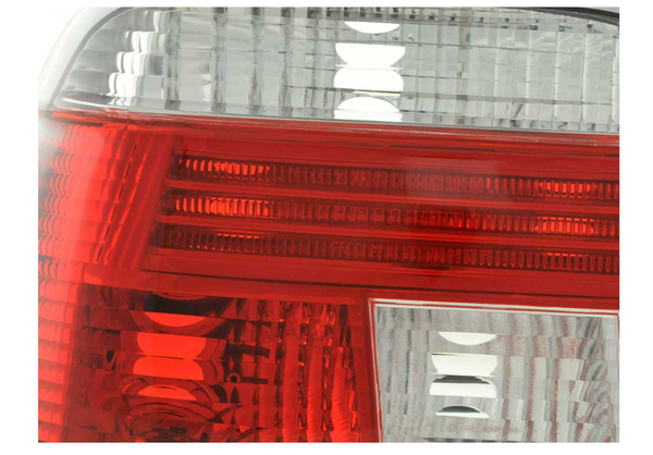 FK Pair Set Rear lights BMW 5-series E39 95-00 red / white crystal M Sport M5