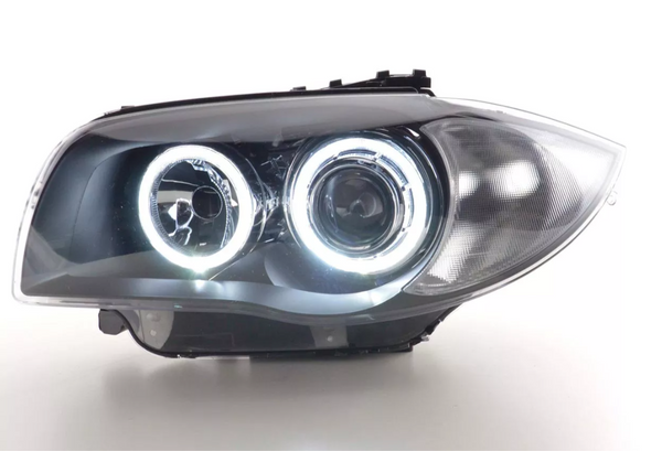 FK Set LED Angel Headlights DRL BMW 1-Series E87 E88 E81 E82 1M LHD 04+ LHD RHD