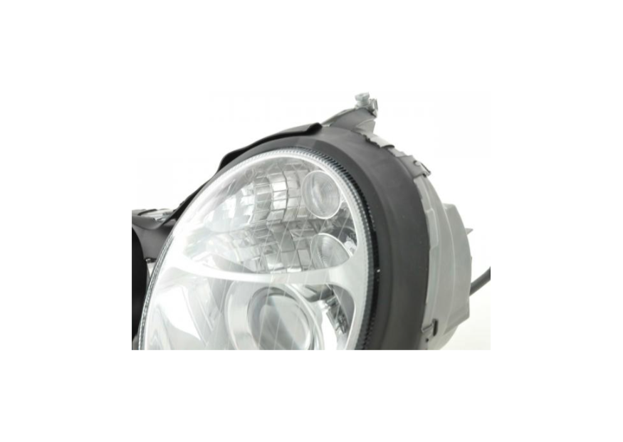 FK LED DRL Angel Eye Projektor-Scheinwerfer-Set Mercedes E-Klasse 210 W210 95–98 LHD