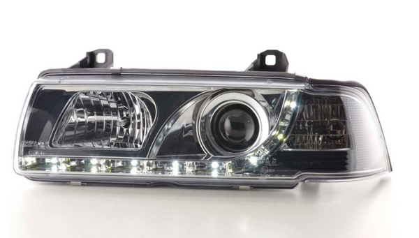 FK LED-Scheinwerfer Angel Eyes Halo Lightbar BMW 3er E36 Limousine 92-98 LHD