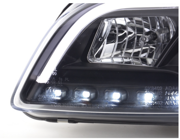 FK LED DRL Lightbar Projektorscheinwerfer Audi A4 B7 8E 04-08 schwarz LHD S4 