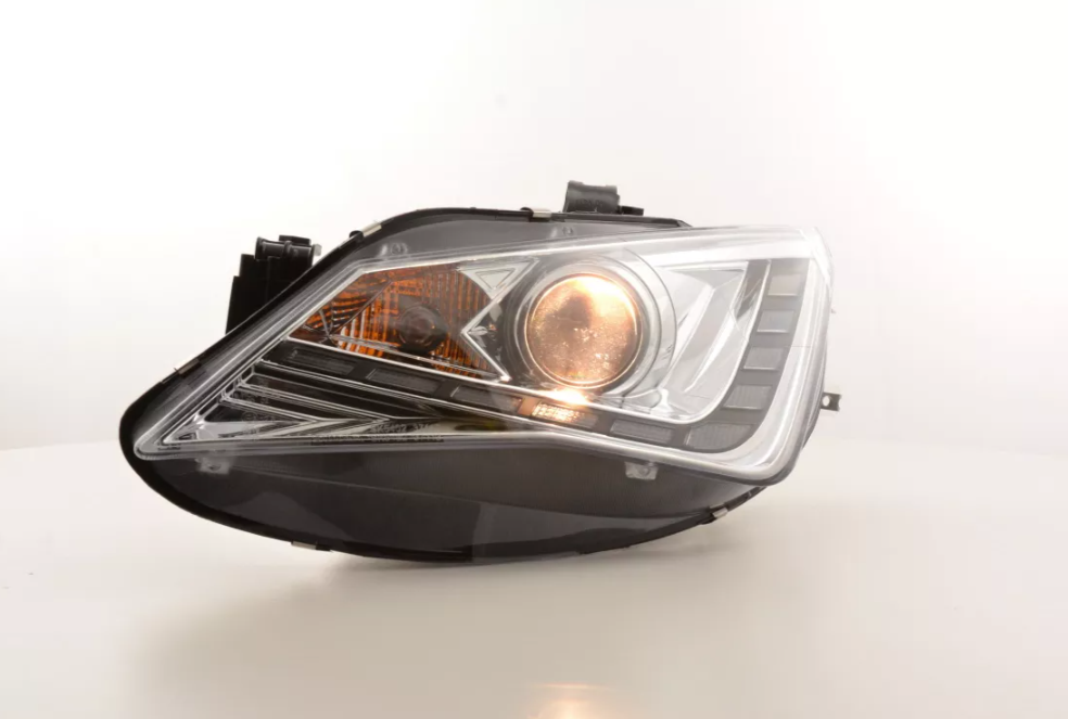 FK Paar LED DRL Lightbar Scheinwerfer Seat Ibiza 6J 4 MK4 6Y 2012+ Schwarz Chrom