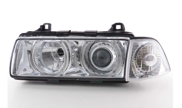 FK LED-Scheinwerfer Angel Eyes Halo BMW 3er E36 Coupe 92-98 Xenon RHD &amp; LHD