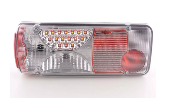 FK Paar LED-RÜCKLEUCHTEN Lightbar DRL Mercedes Zetros 08+ Chrom LHD