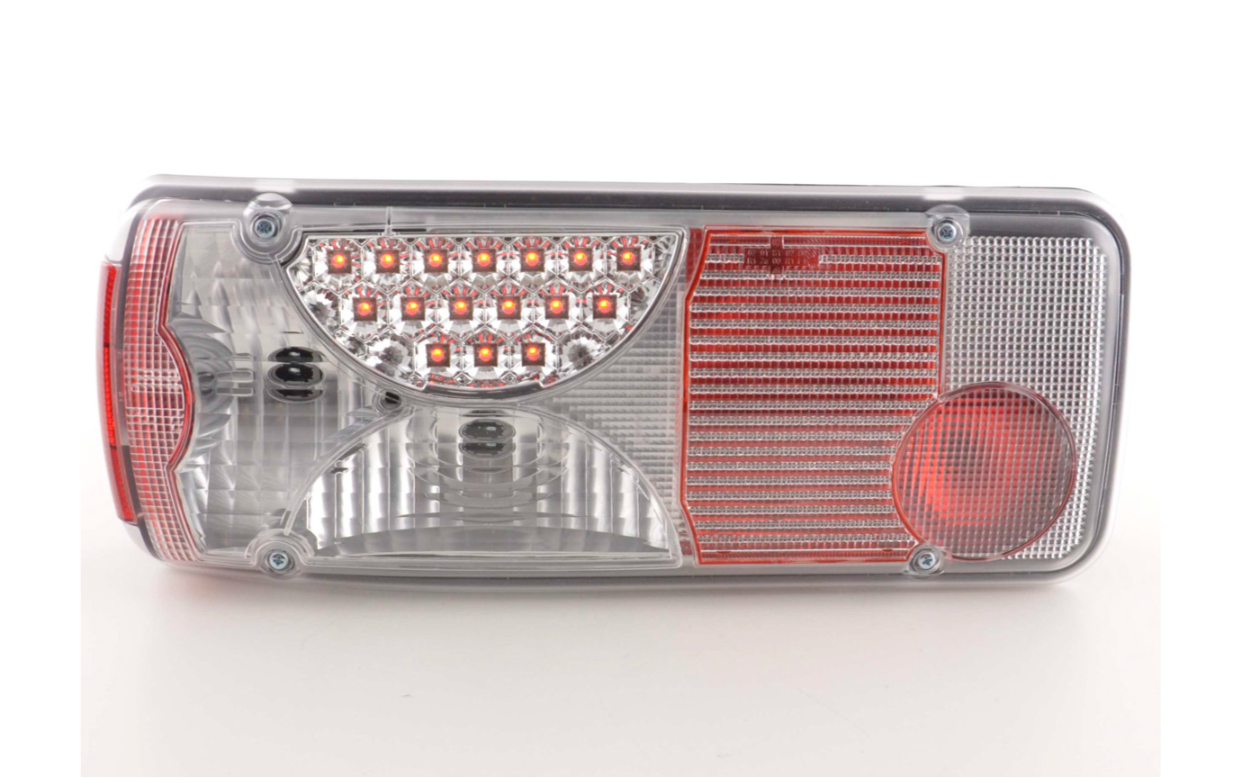 FK Paar LED-RÜCKLEUCHTEN Lightbar DRL Mercedes Zetros 08+ Chrom LHD