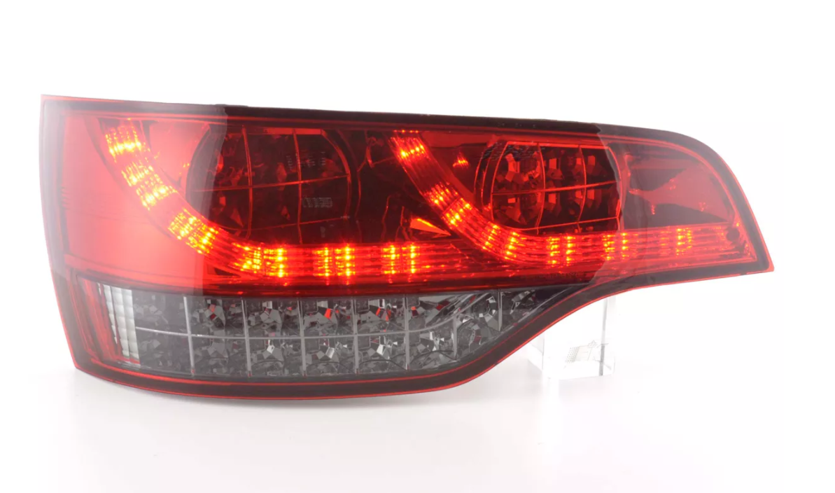 Set FK Audi Q7 4L 06+ Red smoke LED Lightbar DRL REAR TAIL BACK LIGHTS LHD