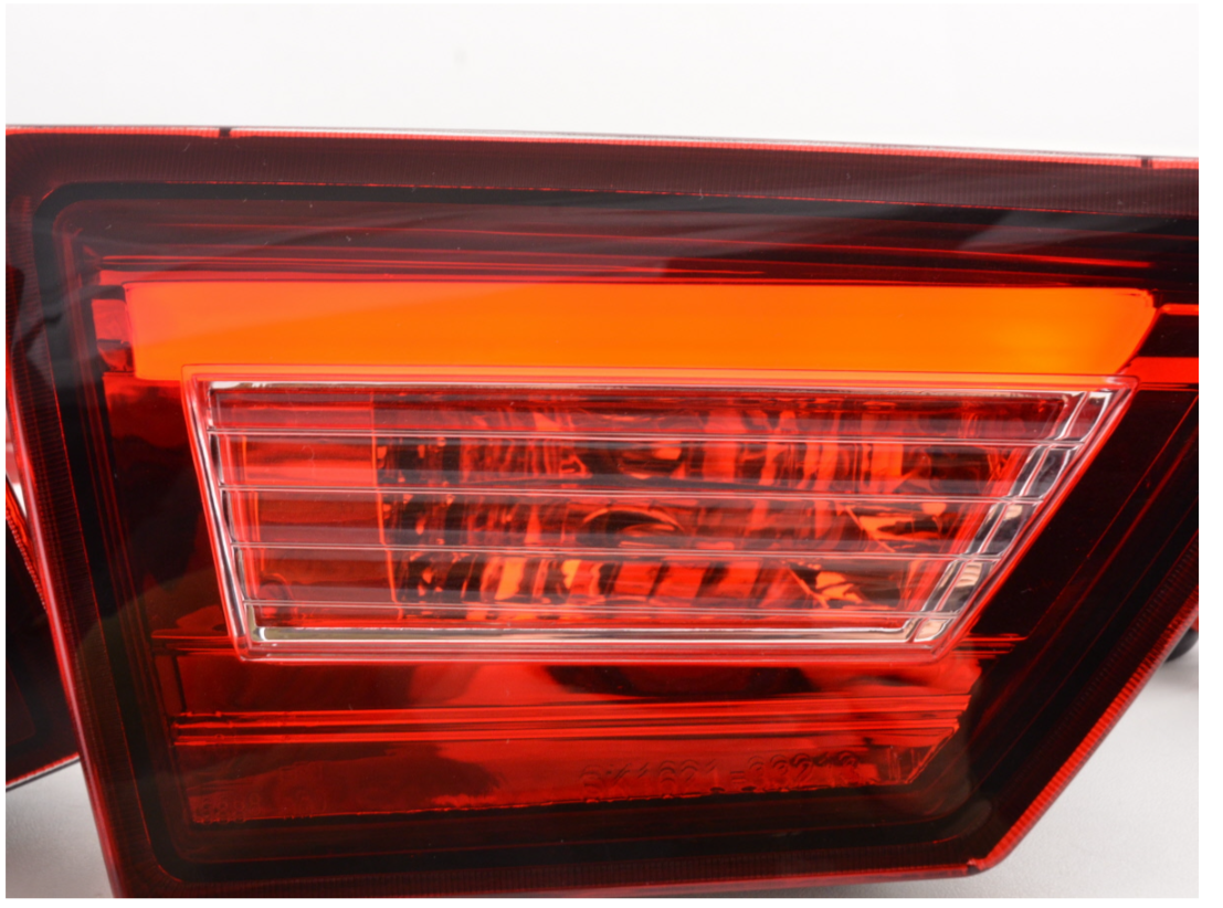 FK Pair LED Lightbar DRL Rear Lights Renault Clio 4 MK4 X98 12-16 red clear LHD