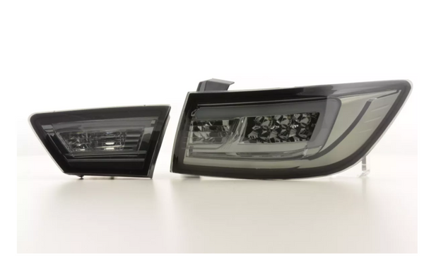 FK Paar LED-Lichtleiste DRL Rückleuchten Renault Clio 4 MK4 X98 12-16 schwarz LHD