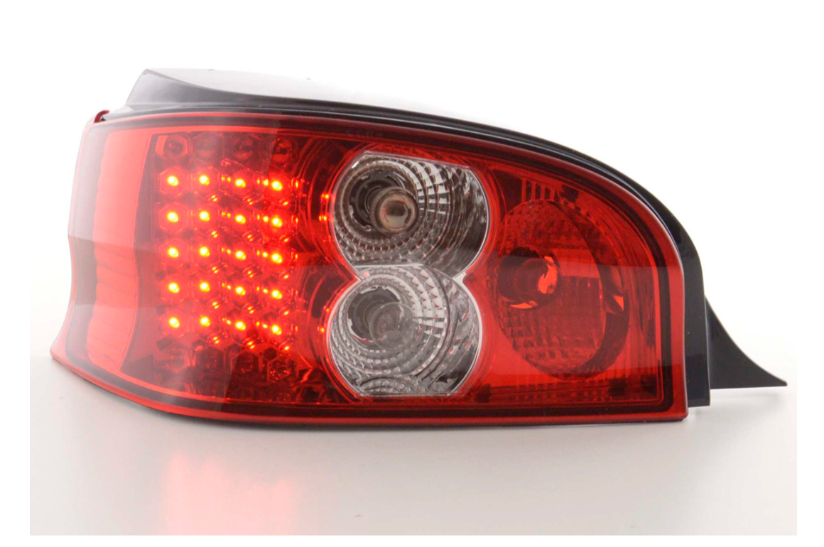 FK Pair LED DRL REAR LIGHTS Citroen Saxo S / S HFX / S KFW 96-02 clear & red LHD