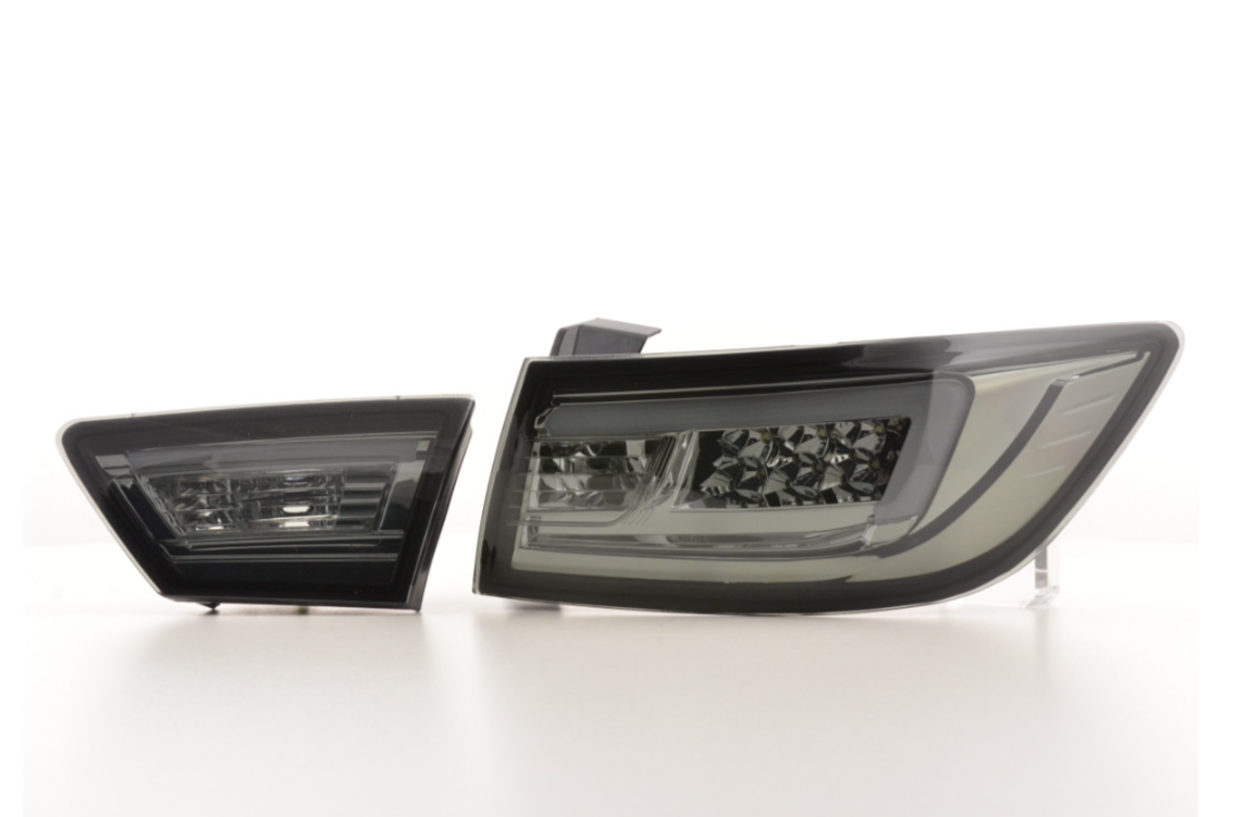 FK Paar LED-Lichtleiste DRL Rückleuchten Renault Clio 4 MK4 X98 12-16 schwarz LHD