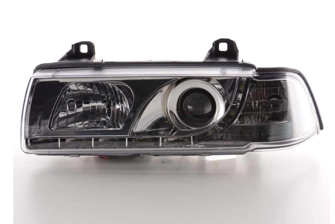 FK LED Headlights Angel Eyes Halo BMW 3-series E36 Coupe / Cabrio 92-98 RHD M3