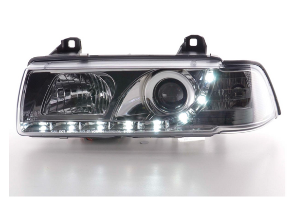 FK LED-Scheinwerfer Angel Eyes Halo BMW 3er E36 Coupé / Cabrio 92-98 RHD M3 