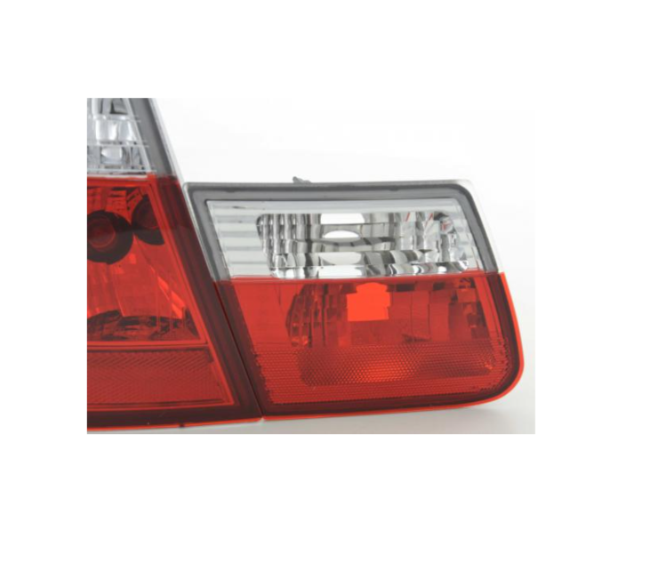 FK Pair REAR LIGHTS BMW 3-series E46 Touring 99-02 Red White Crystal inc harness