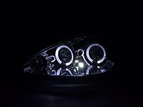 F. Focus 98-01 Chrome-33405615 Pair of Angel Eyes Headlights