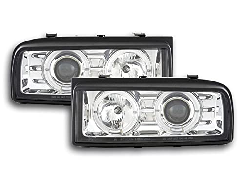 Pair of Headlights Design V Corrado Type 53i 87-95 Chrome-33609085