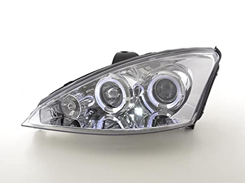 F. Focus 98-01 Chrome-33405615 Pair of Angel Eyes Headlights