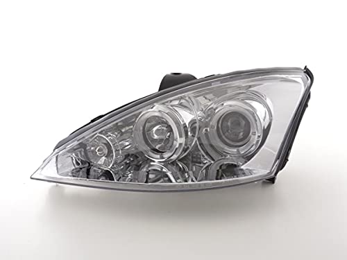 F. Focus 98-01 Chrome-33405615 Pair of Angel Eyes Headlights