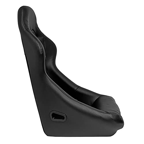 Sport seat 'Zandvoort' - Black Synthetic leather - Non-reclinable back-rest - incl. slides