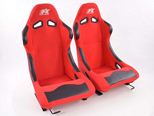 FK-Automotive Sport Seat Set Basic (xRight 1xleft +1) red