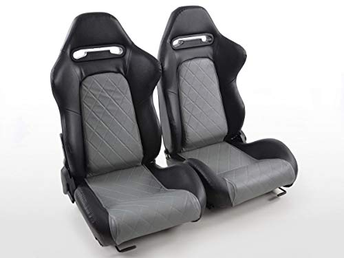 FK Sportsitze Auto Halbschalensitze Set Detroit Rennsitze Motorsport-Look FKRSE011003