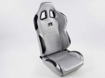 Sportseat Set New York fabric silverblack seam black