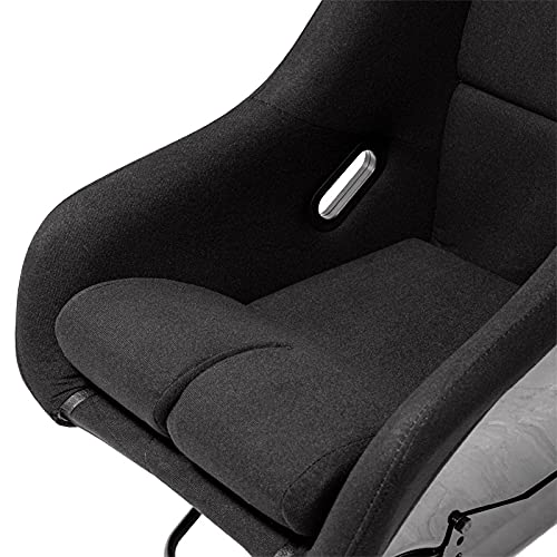 AUTO-STYLE Sport seat 'FS' - Black - Non-reclinable fibreglass back-rest - incl. slides