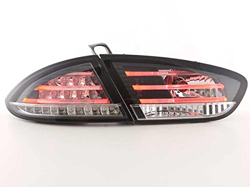 Pair of Rear Lights S. Leon 1P from 2009 to 2012 Black LED-33812277