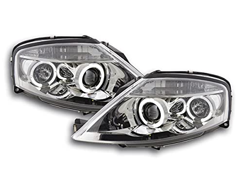 Pair of Headlights Design C. C3 02-08 Chrome 33595498