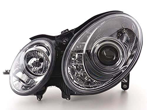 Pair of Daylight LED Headlights M. E Class W211 06-08 Chrome 33485930