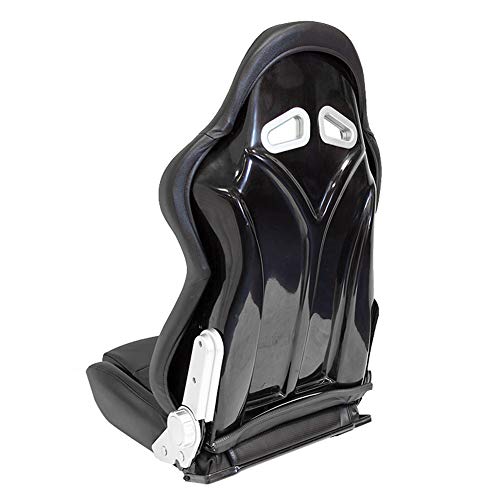 Sport seat 'Pro' - Black Synthetic leather - Dual-side reclinable back-rest - incl. slides