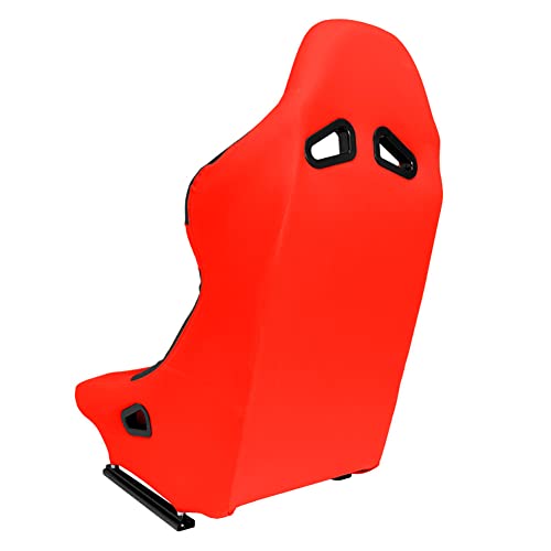 Sport seat 'BW' - Red - Non-reclinable back-rest - incl. slides