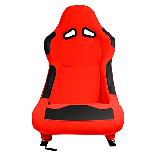 Sport seat 'BW' - Red - Non-reclinable back-rest - incl. slides