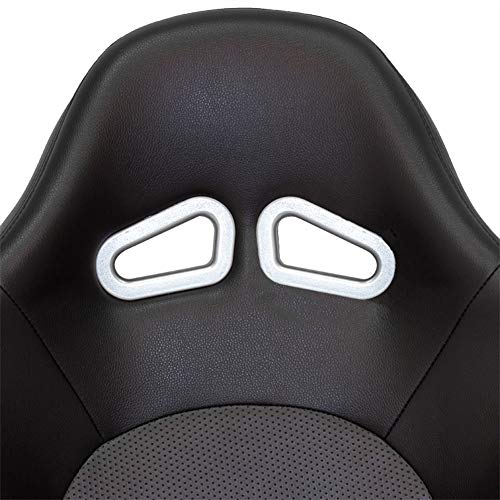 Sport seat 'Pro' - Black Synthetic leather - Dual-side reclinable back-rest - incl. slides