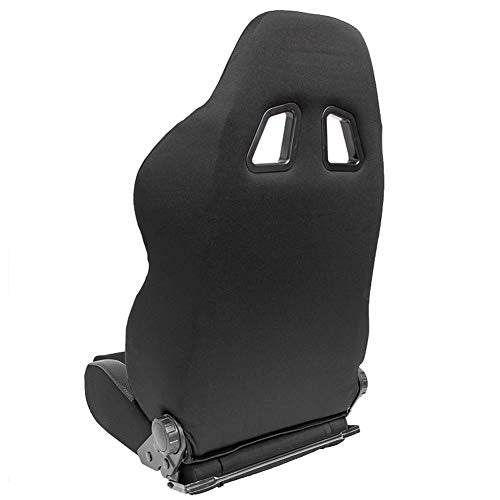 Sport seat 'T Eco' - Black - Dual-side reclinable back-rest - incl. slides