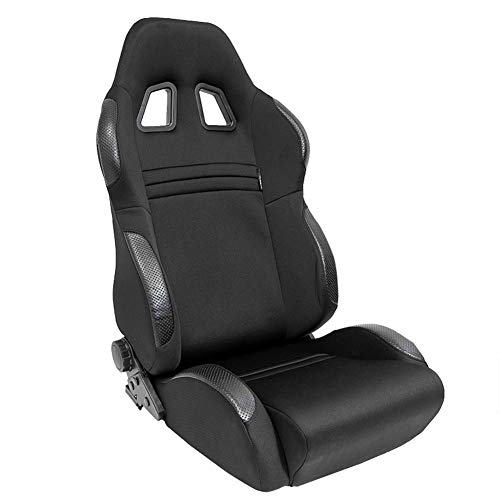 Sport seat 'T Eco' - Black - Dual-side reclinable back-rest - incl. slides