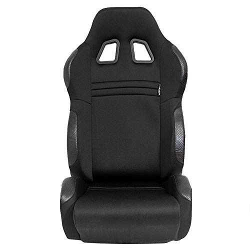 Sport seat 'T Eco' - Black - Dual-side reclinable back-rest - incl. slides