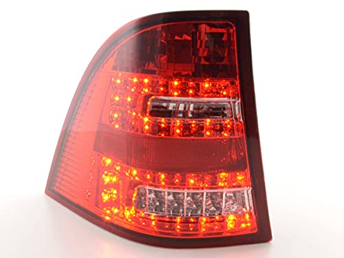 Pair of Rear Lights M. ML W163 98-05 Red Chrome LED-33408368