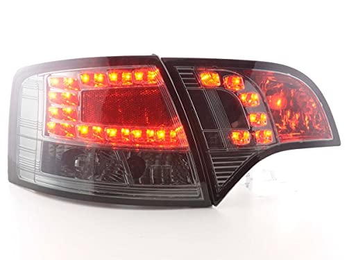 Pair of Rear Lights A. A4 8E Estate 2004 to 2008 Fume LED-33709557