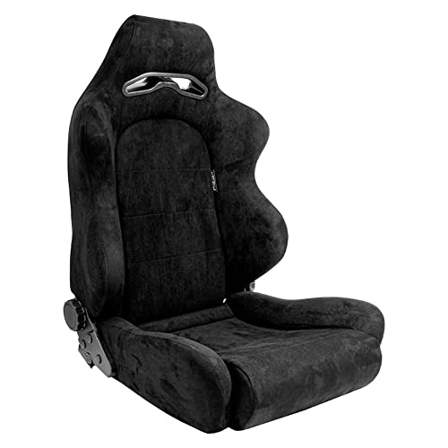 Sport seat 'C' - Black - Dual-side reclinable back-rest - incl. slides