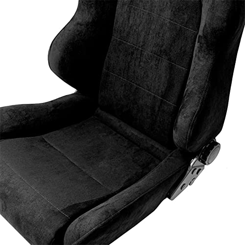 Sport seat 'C' - Black - Dual-side reclinable back-rest - incl. slides