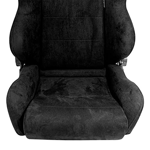 Sport seat 'C' - Black - Dual-side reclinable back-rest - incl. slides