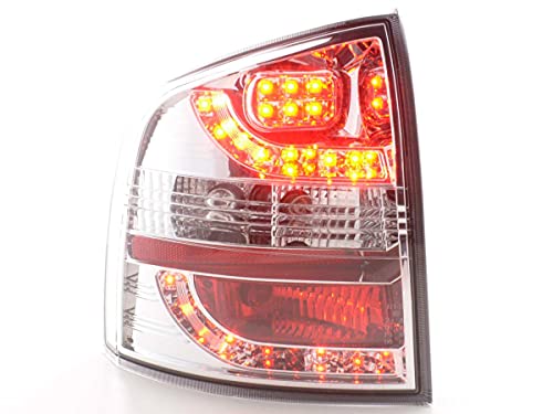 Pair of rear lights S. Octavia Estate 1Z 2005 to 2012 Chrome LED-33812474