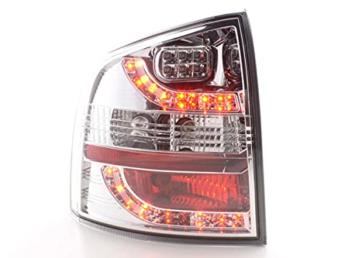 Pair of rear lights S. Octavia Estate 1Z 2005 to 2012 Chrome LED-33812474