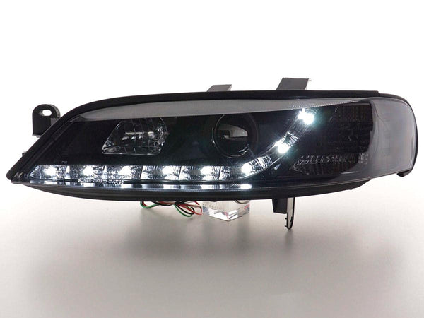 Pair of Daylight LED DRL O. Vectra B 95 to 99 Black-33504877