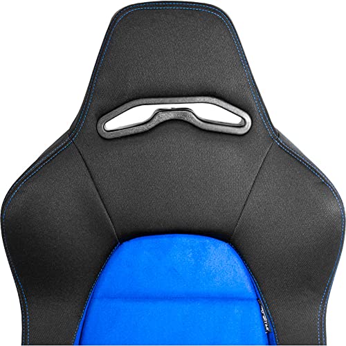 Sport seat 'Eco Soft' - Black/Blue - Dual-side reclinable back-rest - incl. slides