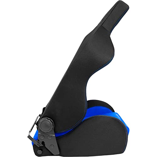 Sport seat 'Eco Soft' - Black/Blue - Dual-side reclinable back-rest - incl. slides