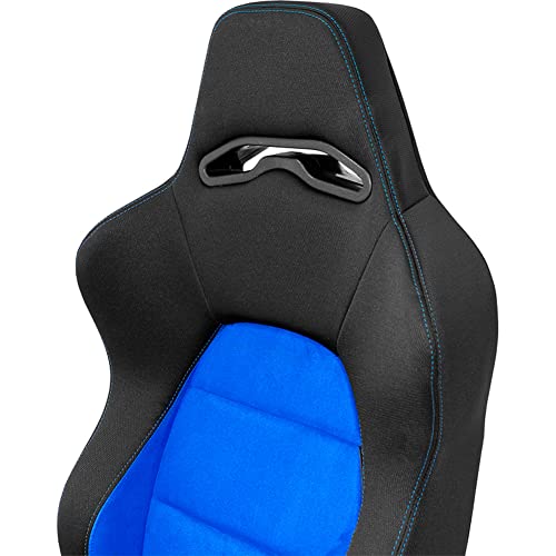 Sport seat 'Eco Soft' - Black/Blue - Dual-side reclinable back-rest - incl. slides