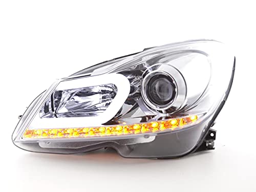 Pair of Daylight LED Headlights M. C Class W204 11-14 Chrome-33489627