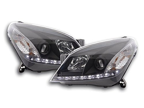 FK Automotive FKFSOP13503 LED DRL Lightbar Headlights, Black RHD