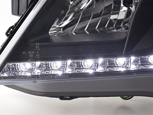 FK Automotive FKFSOP13503 LED DRL Lightbar Headlights, Black RHD